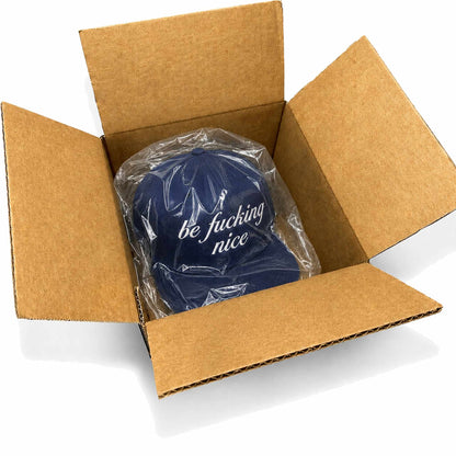 be fucking nice® — Embroidered Flat-Bill Snapback Hat